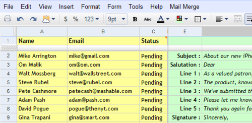 mail merge in gmail
