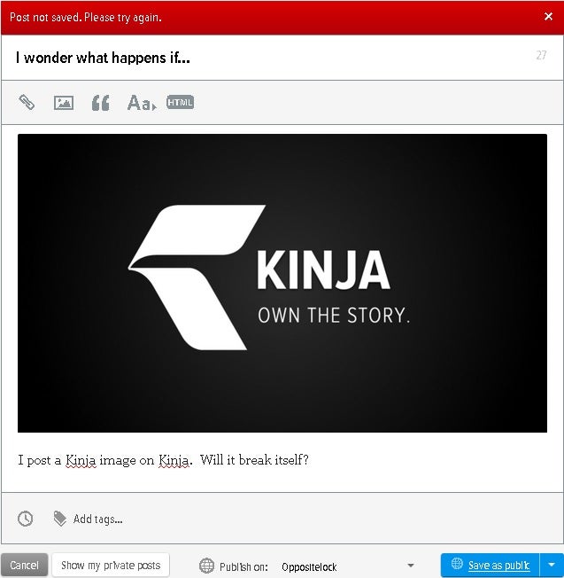 Kinja'd!!!