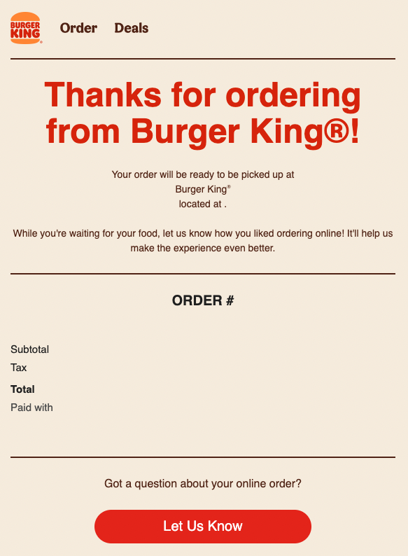 Burger King Sends Out Ghost Receipts for Blank Orders