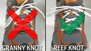 shoe tying knots