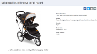 trendsport stroller recall