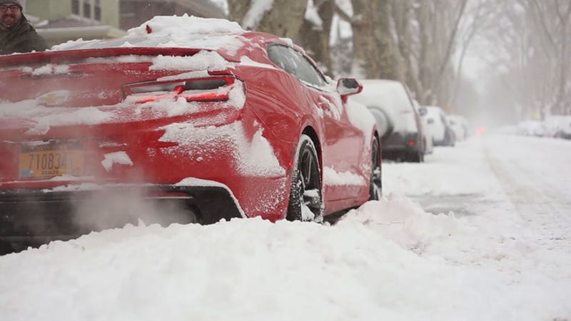 A 455 Horsepower V8 Camaro On Snow Tires Is The Best Worst