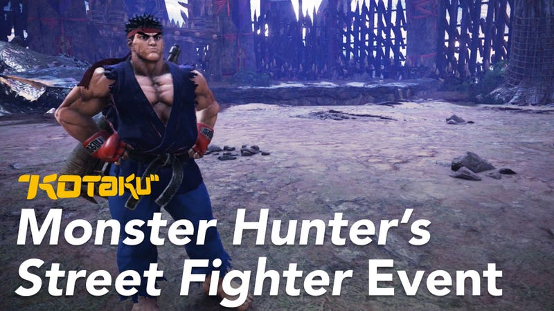 Monster Hunter World S New Street Fighter Quest Is Tough