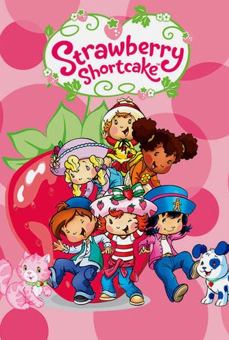 Strawberry shortcake where the gem berries glow