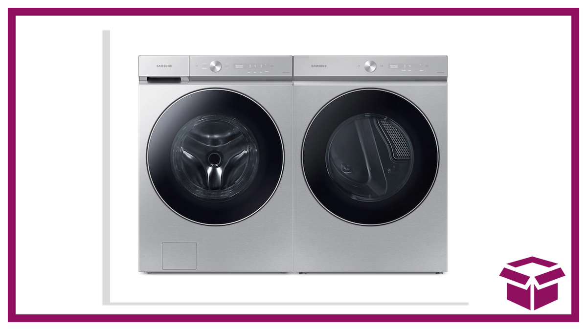 Save 1300 on AIPowered Washer and Dryer Set From Samsung for Their