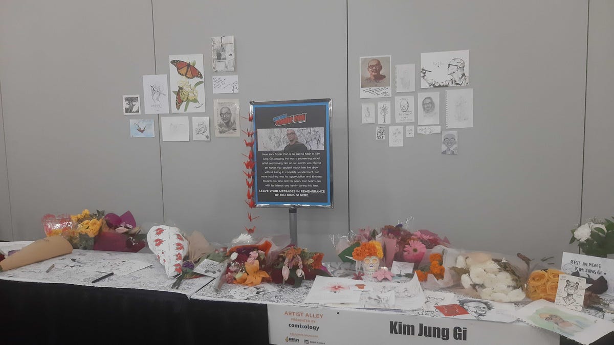 El difunto artista Kim Jung Gi es homenajeado en la Comic-Con de Nueva York