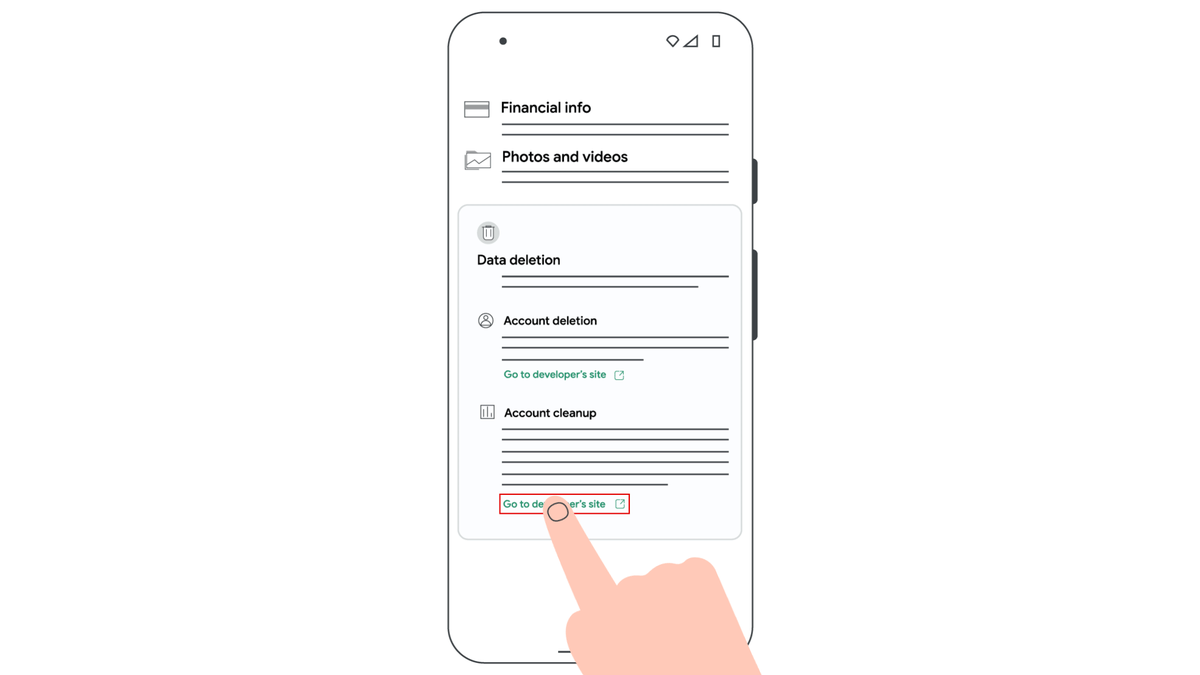 Google requerirá aplicaciones de Android para facilitar la eliminación de cuentas