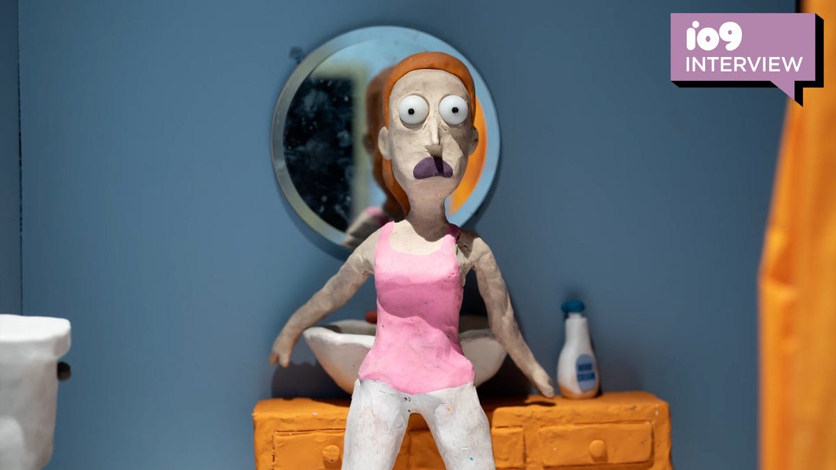 Rick and morty dresses up as claymation for halloween gizmodo news