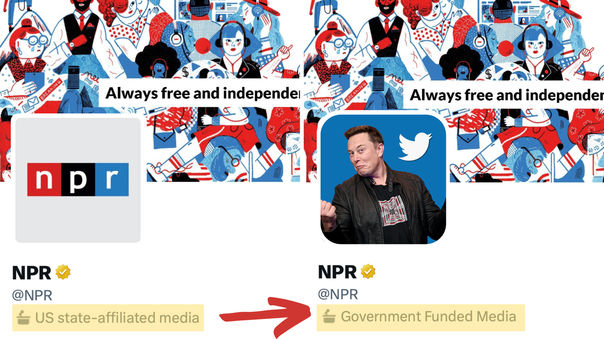 Elon Musk le da a NPR la nueva etiqueta de Twitter: Medios financiados por el gobierno