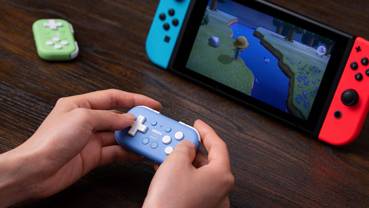 8BitDo’s Switch Micro Controller Weighs Less Than an AA Battery
