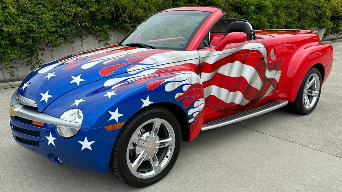 What Kind Of Person Painted This Chevy SSR With American Flag?
