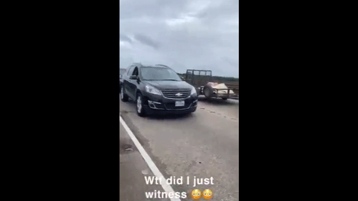 A Man Jumped Off A Bridge To Escape A Traffic Jam In Louisiana