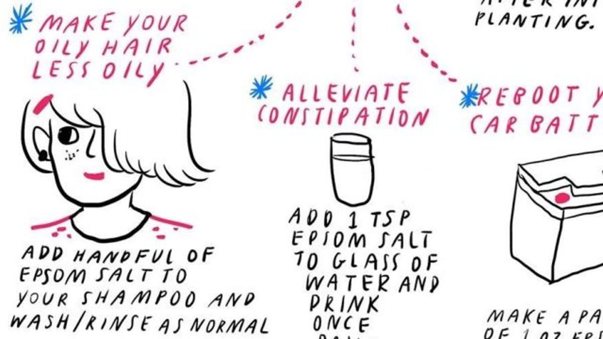 Degrease Oily Hair With Epsom Salt
