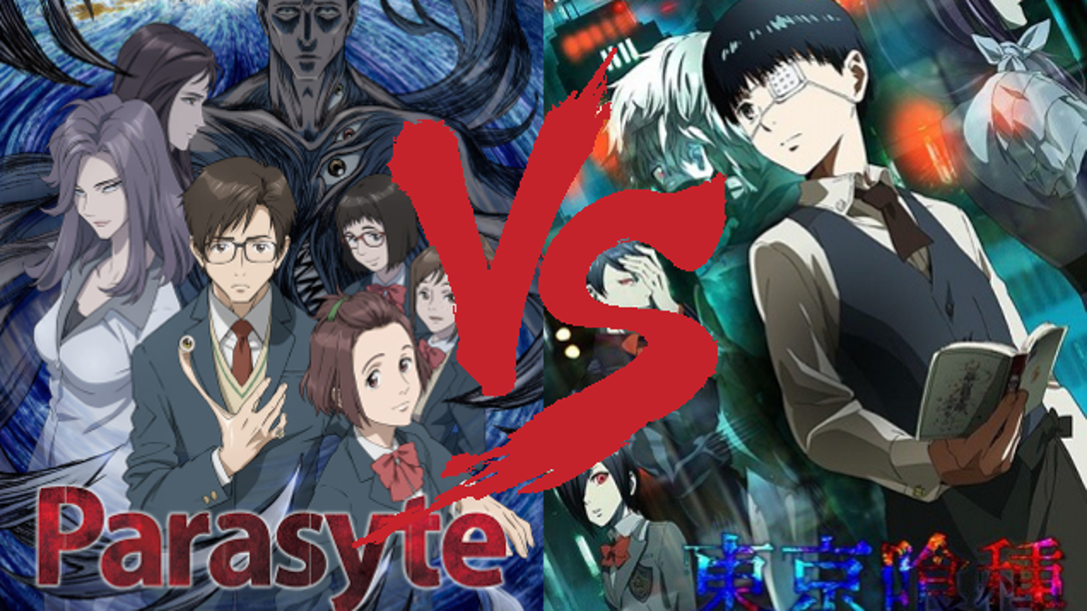 Ani Tay Faceoff Parasyte The Maxim Vs Tokyo Ghoul