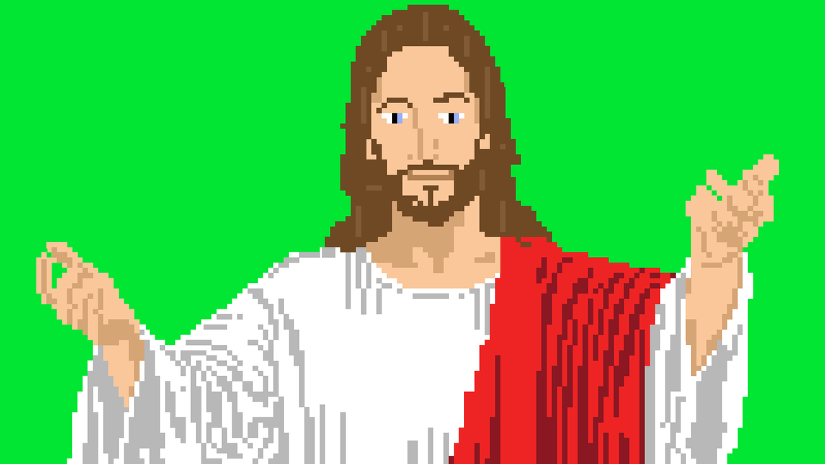 Пиксельный Иисус