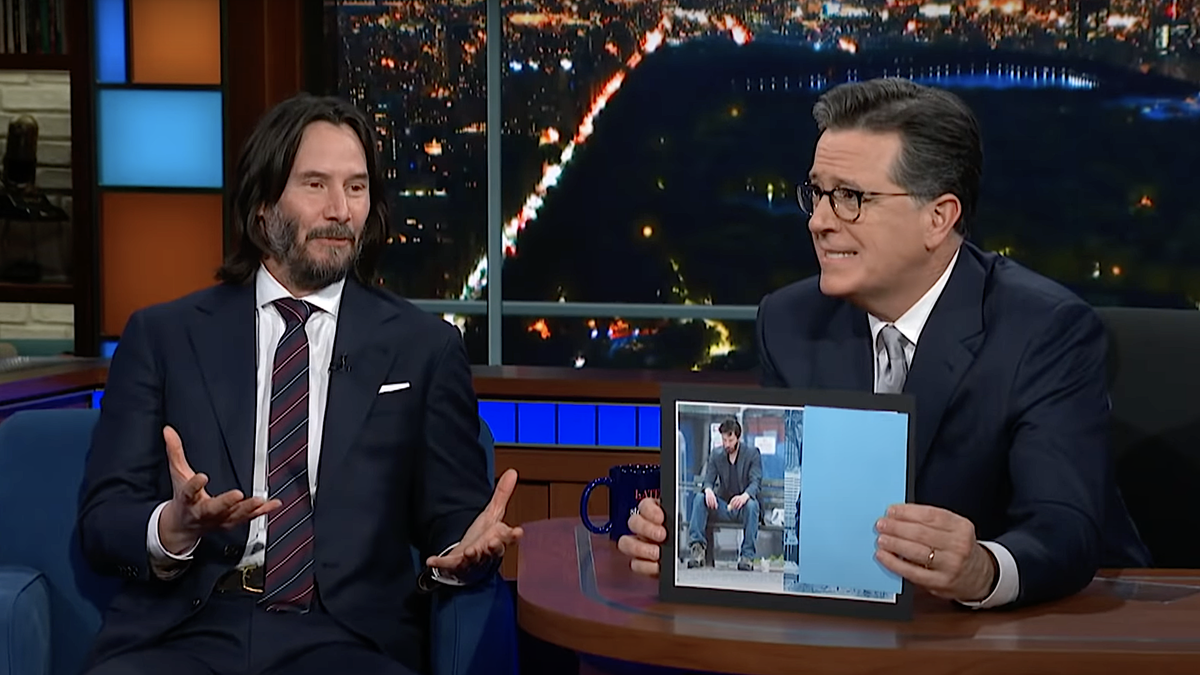 Keanu Reeves finally explains "Sad Keanu" to Stephen Colbert