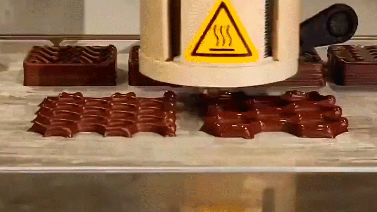 3D tištěná čokoláda, která má více překvapení, svěžesti a textury