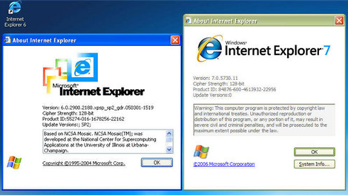 How To Install Internet Explorer Versions 6 And 7 On The Same Machine