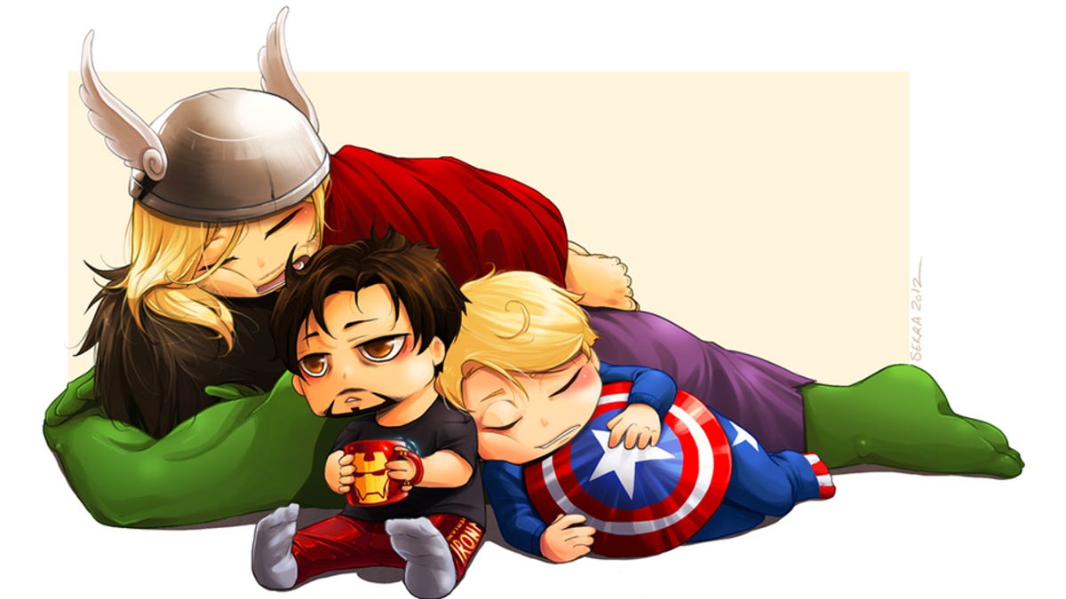 Cute Avengers Chibi Wallpaper