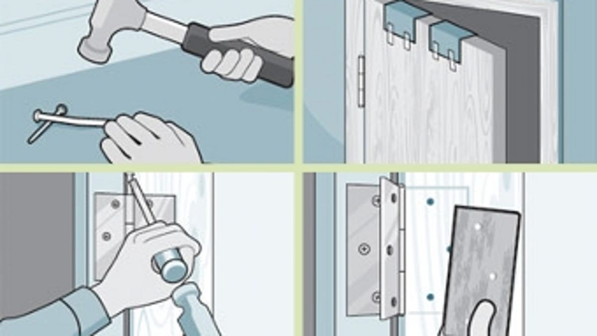Hammer Hinge Pins To Keep Open Doors From Closing