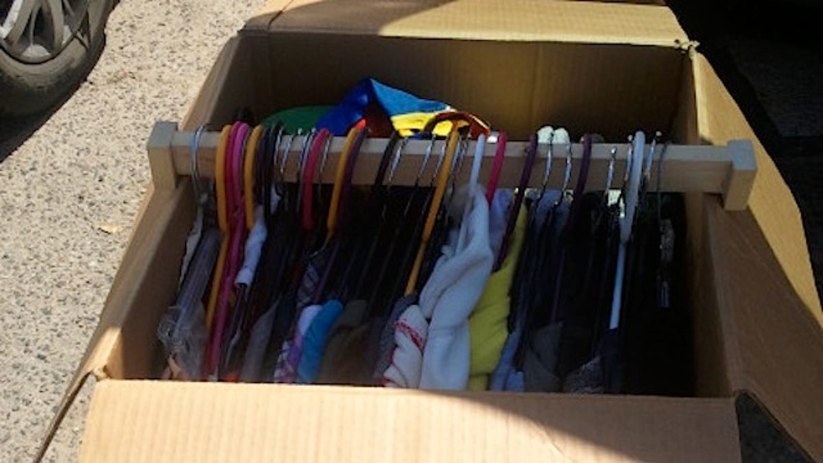 Make Your Own Wardrobe Style Boxes For Quickly Packing Clothes