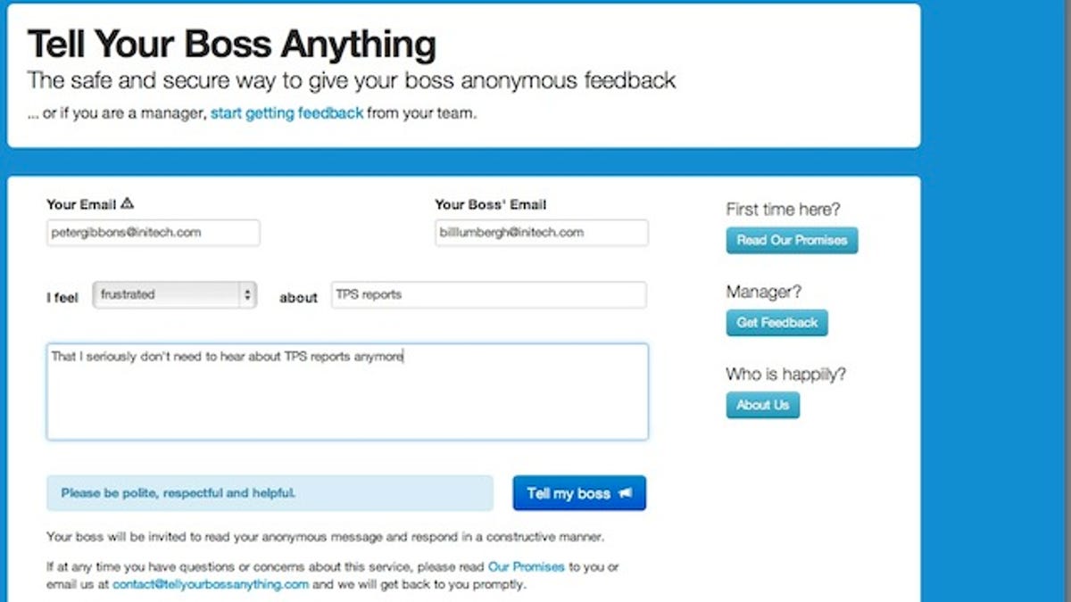 Tell Your Boss Anything Anonymously Emails Your Boss