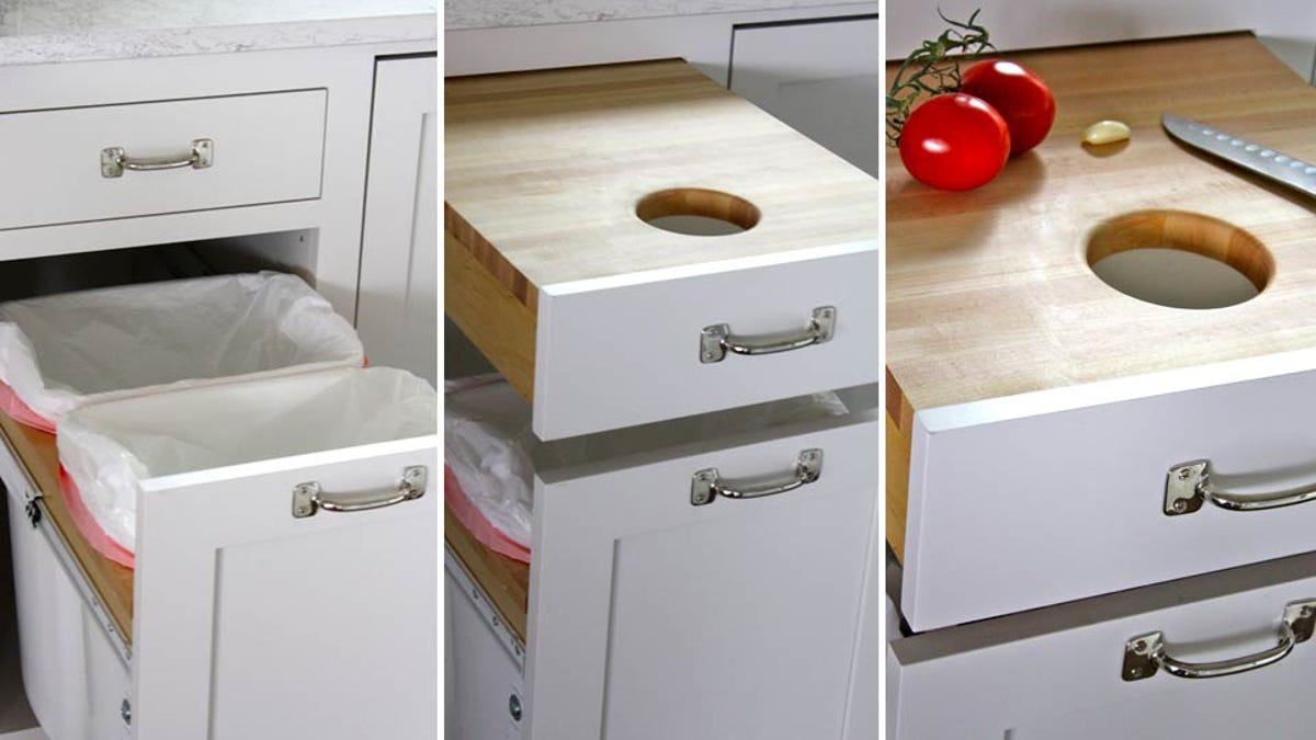 Built In Cutting Board Drawer Is A Secret Place To Slice And Dice