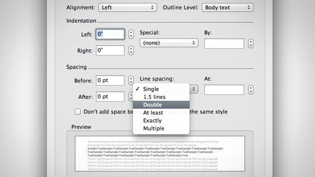 Double Space A Word Document In Two Keystrokes