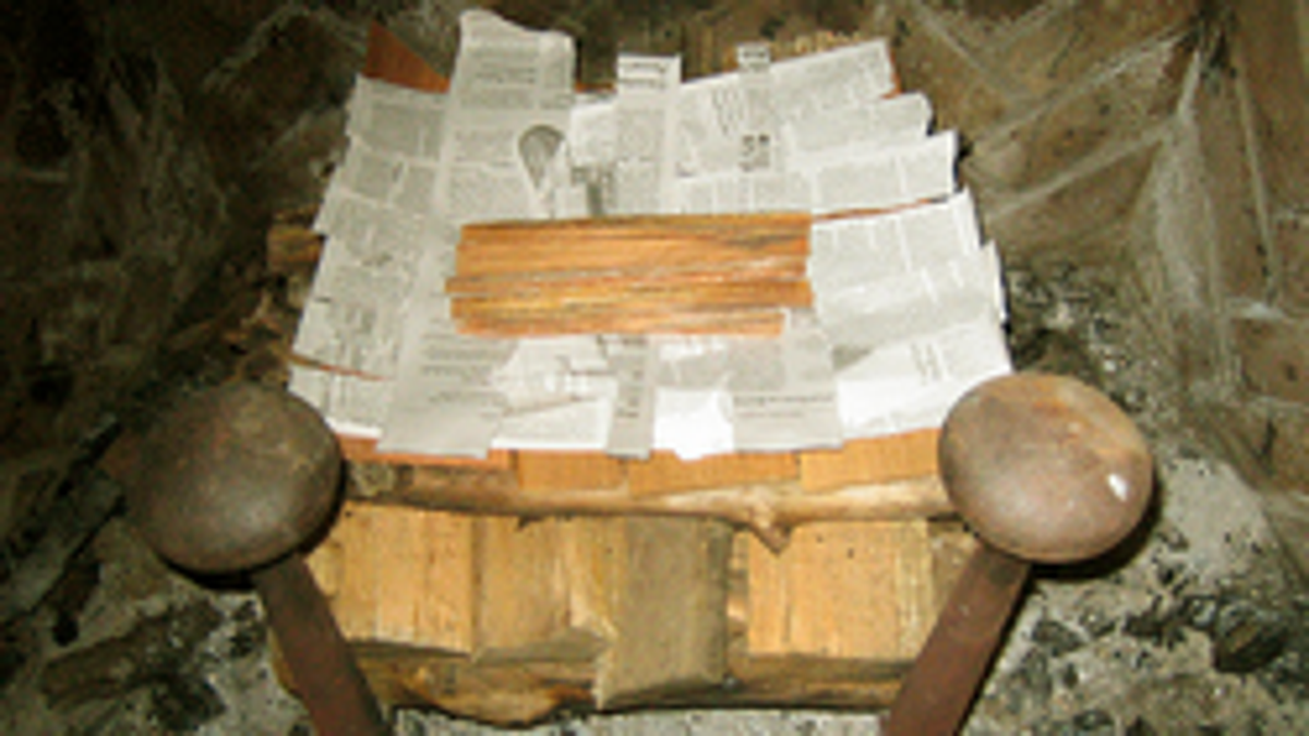 The Upside Down Fire Method Creates Long Lasting Flames