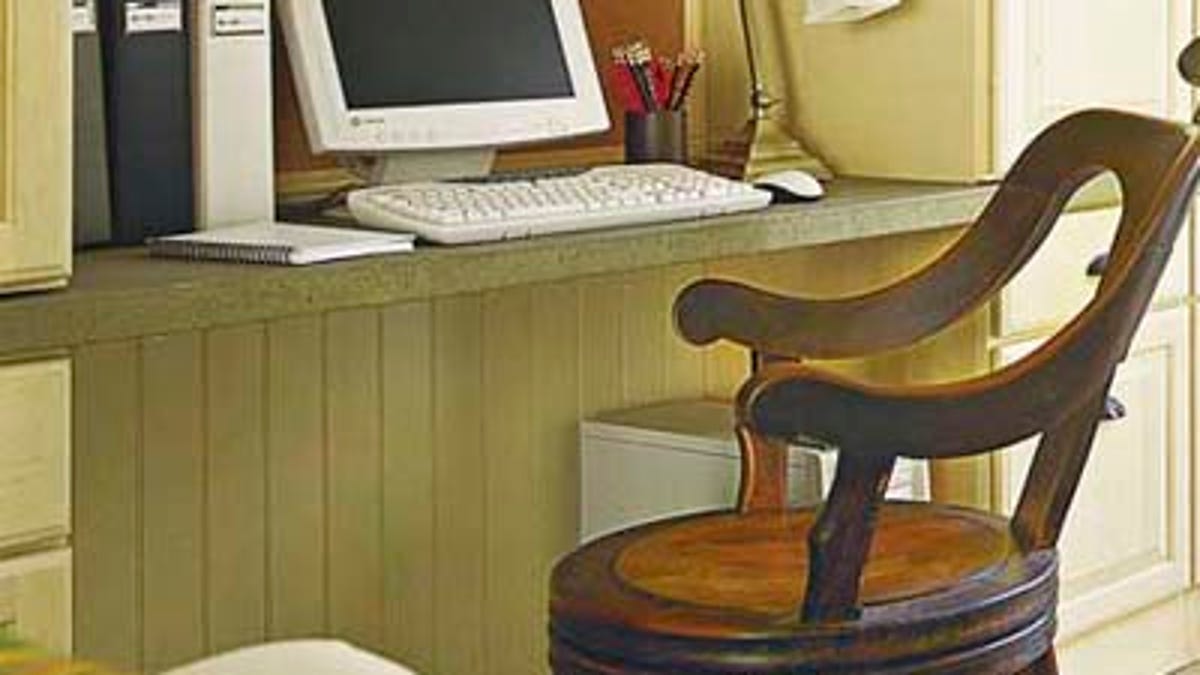 Hide Under Desk Cords With An Attractive Beaded Panel