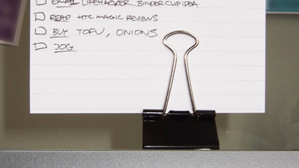 Make A Diy Document Holder With A Single Binder Clip