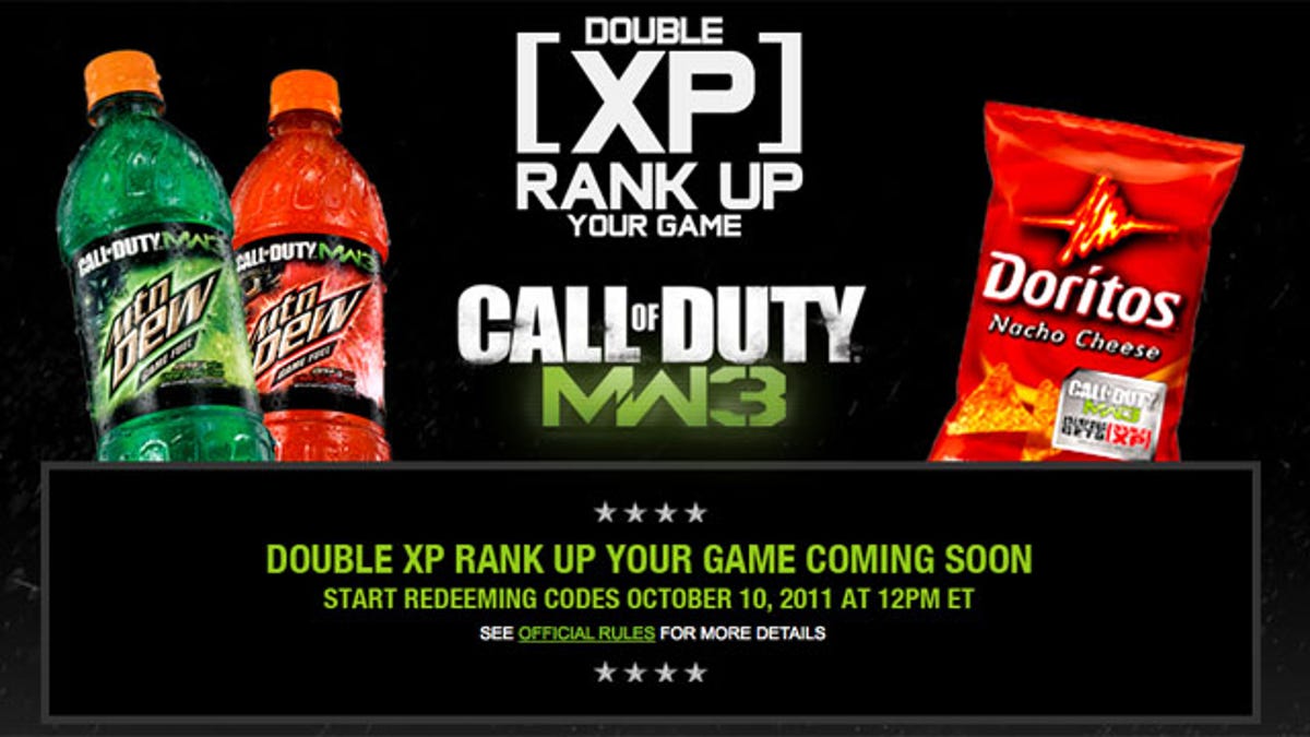 Turn Those Empty Calories Into Double Xp With Modern Warfare 3