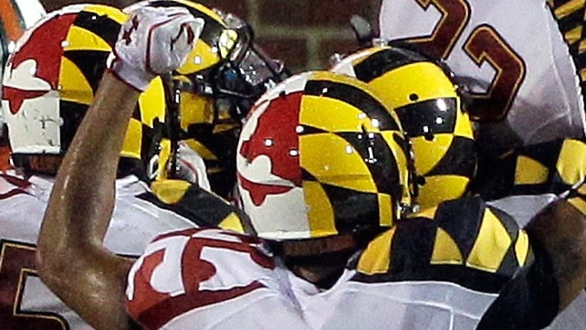 Marylands Football Helmets Are Awesome And They Didnt Rip