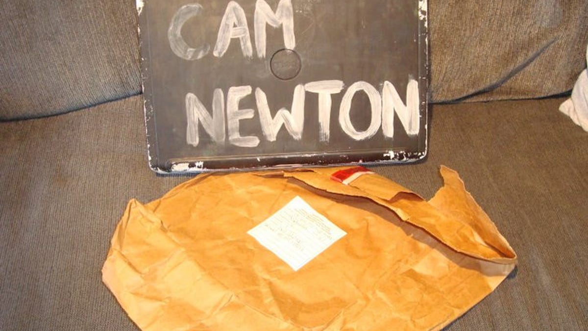 Image result for Cam Newton steals laptop