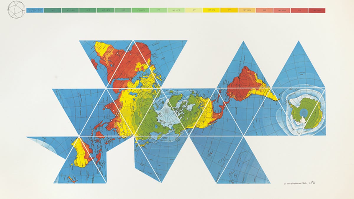 How Buckminster Fuller S Dymaxion Map Tessellated The World
