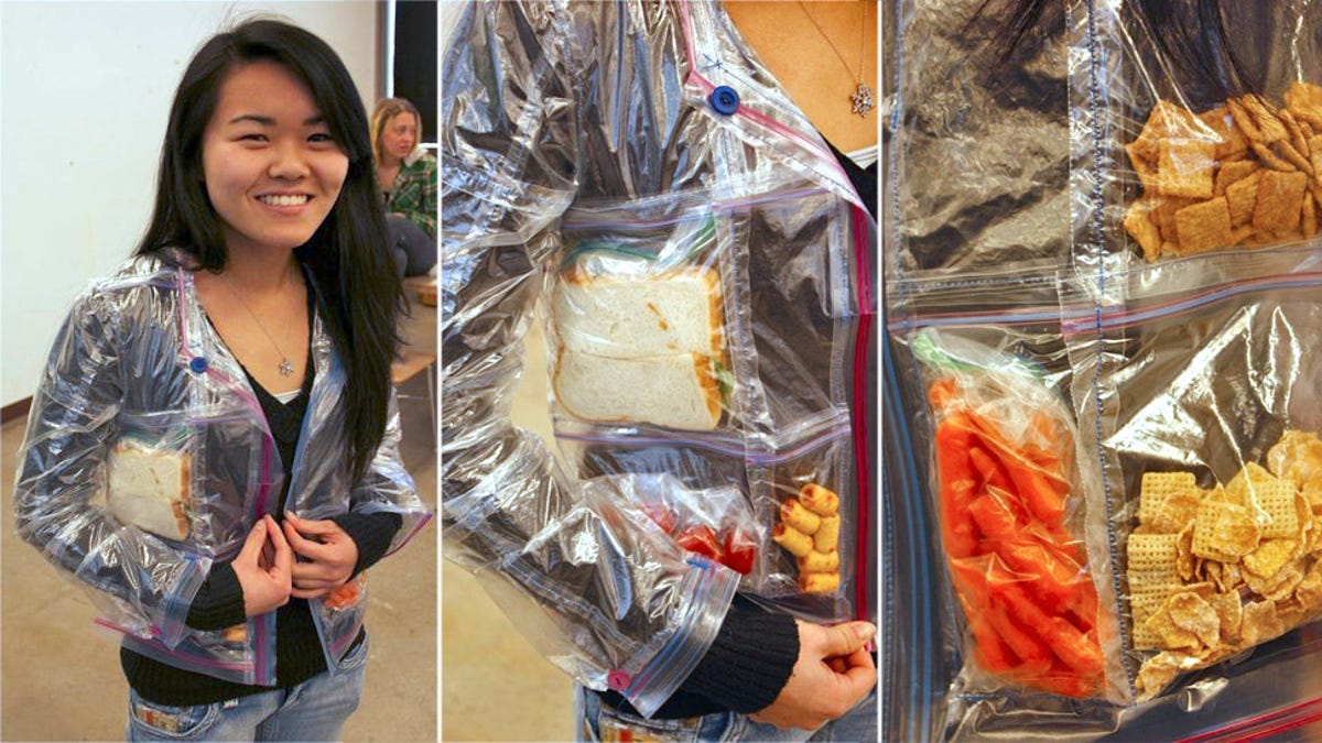 A Jacket Made From Ziploc Bags Is Never Ending Supply Of A Jacket Made From Ziploc Bags Is Never Ending Supply Of
