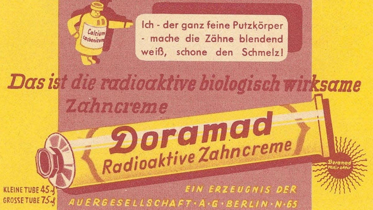 Seriously Scary Radioactive Products From The 20th Century