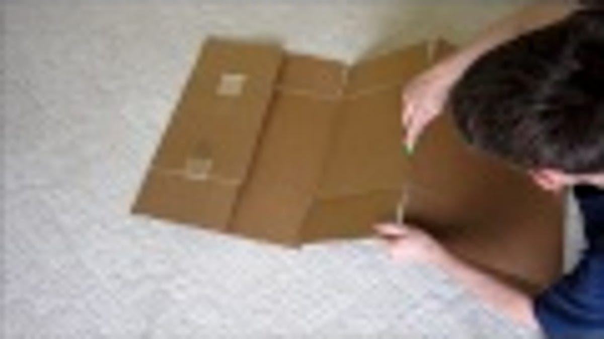 Build Your Own T Shirt Folding Board With Cardboard And Duct Tape