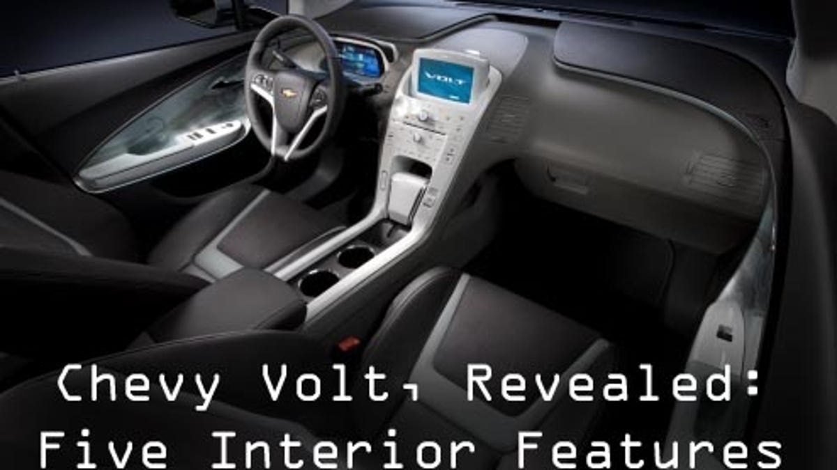 Chevy Volt Five Key Interior Features