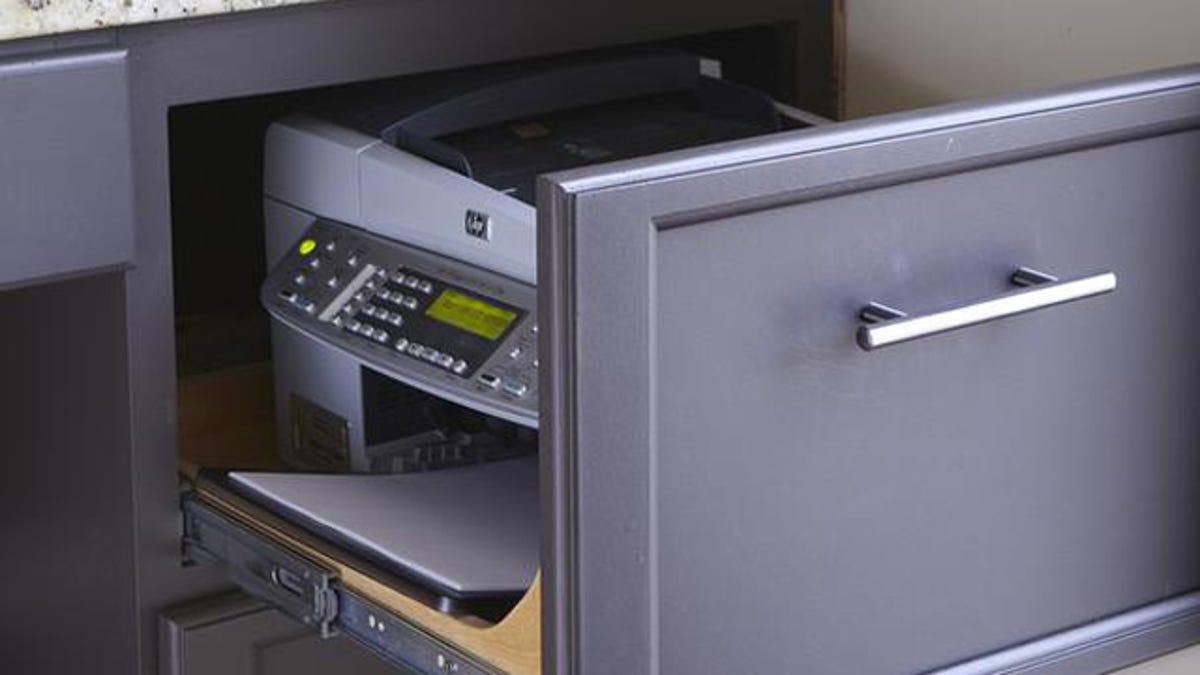Hide Your Printer In A Desk Drawer Or File Cabinet