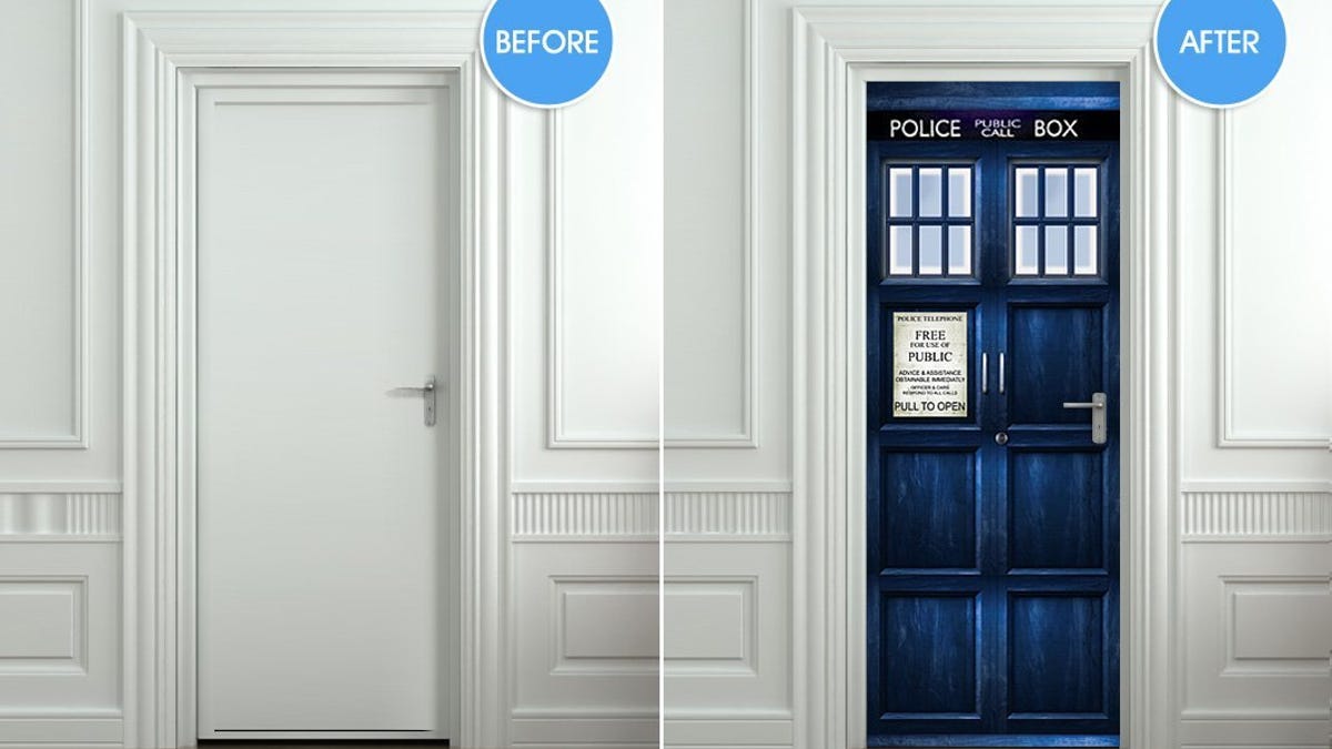 We D Be Willing To Wage A Time War To Get This Tardis Door Sticker