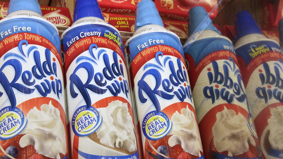 A shortage of Reddi wip and Cool Whip is imminent in the US because of