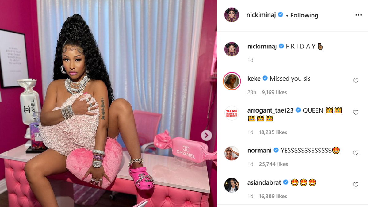 1200px x 675px - Nicki Minaj's Mysterious Friday Crocs