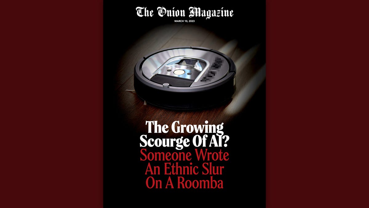 The Growing Scourge Of AI? Someone Wrote An Ethnic Slur On A Roomba