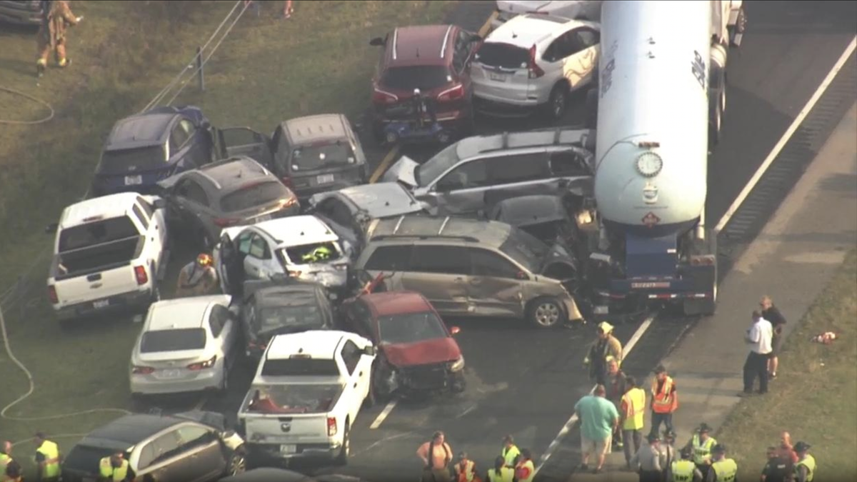 24-Car Pileup In NC Blamed On Smoke From Wheat Field Fire | Automotiv