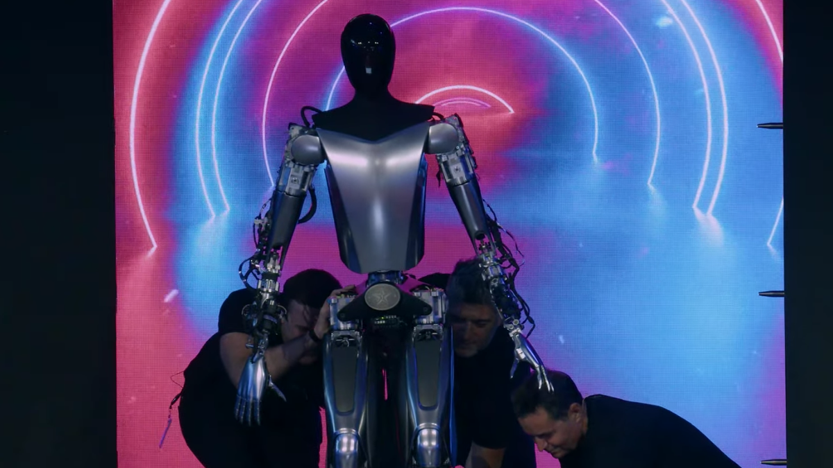 Tesla przedstawia robota Optimusa w dniu sztucznej inteligencji 2022