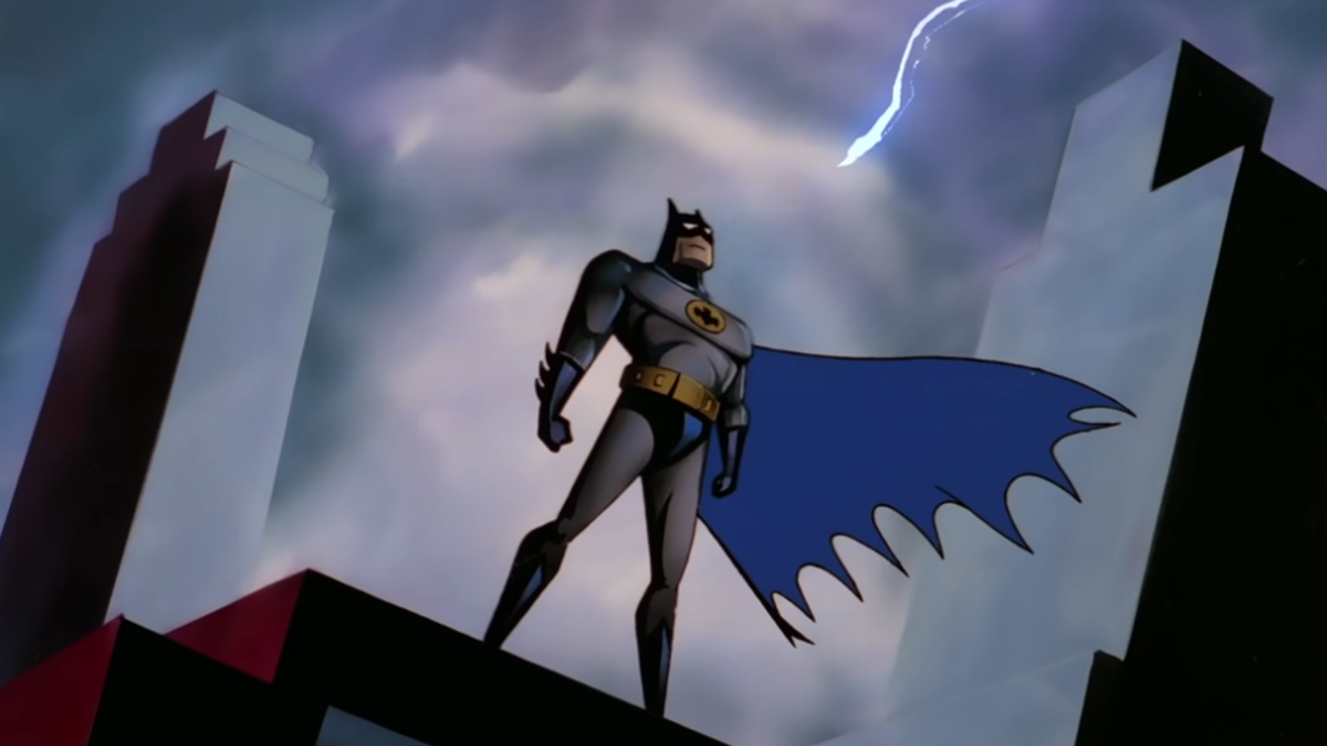 The Batman's trailer, now remade using the '90s Batman cartoon