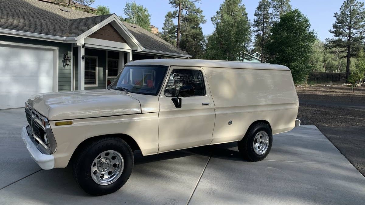 At $19,500, Is This 1975 Ford B-100 Panel Truck a Uncommon Deal?