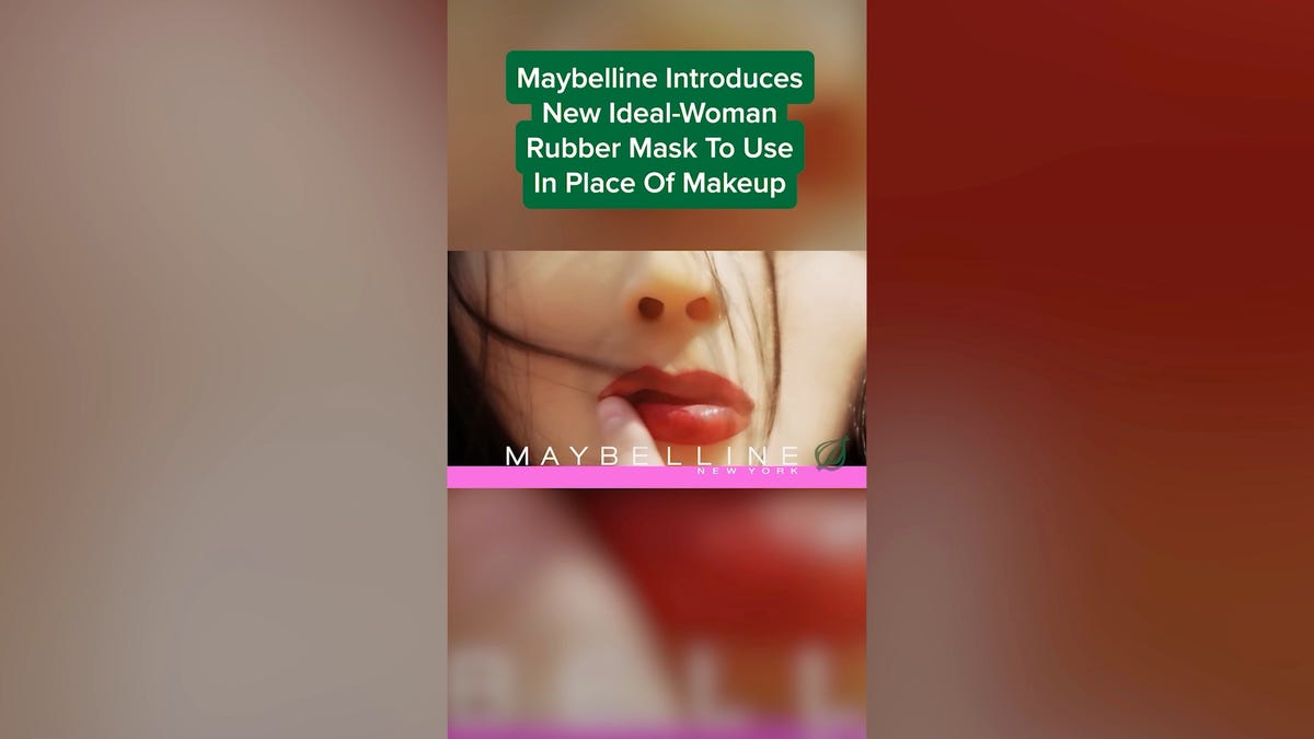 Maybelline Introduces New Ideal-Woman Rubber Mask To Use In Place Of Makeup