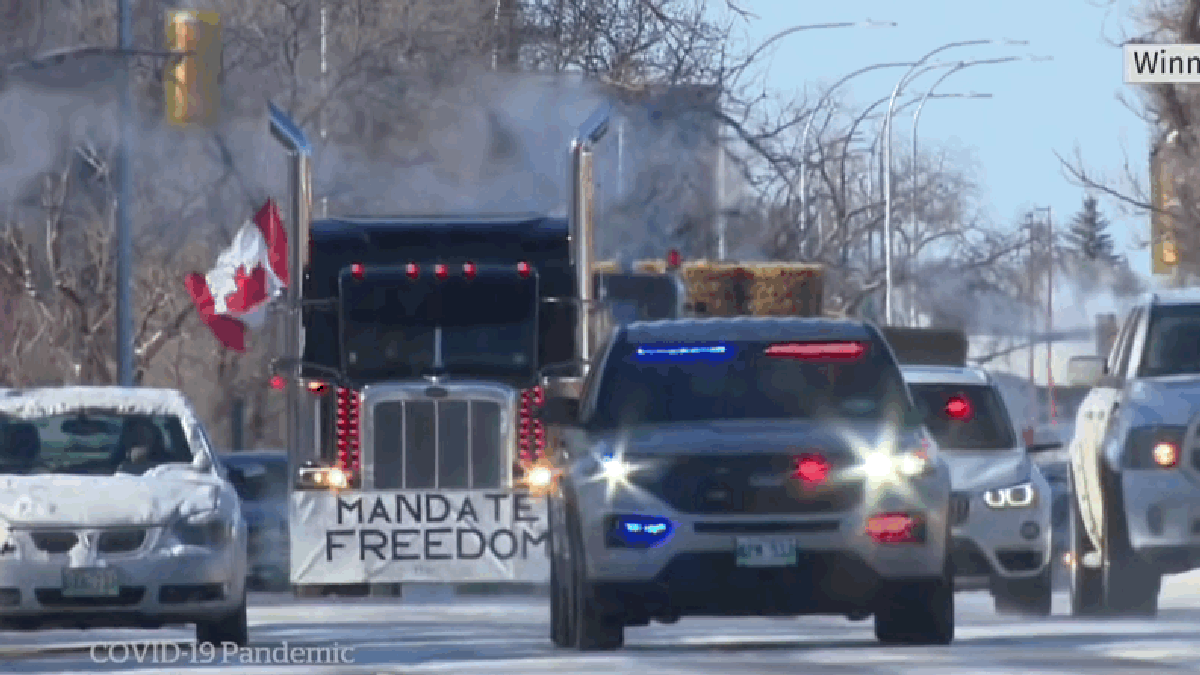 Some Supporters Of Canadian Vaccine Mandate Protest Convoy Want A Jan. 6 Of Their Very Own